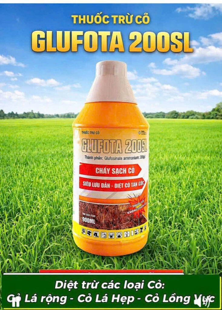 GLUFOTA 200SL CHÁY SẠCH CỎ